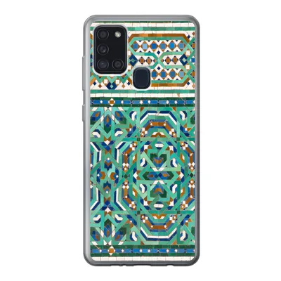 Produktbild von MuchoWow® Handyhülle Schutzhülle Hülle für Samsung Galaxy A21s Eine traditionelle marokkanische Mosaikdekoration Silikon Softcase Handy Hülle - Hartschale
