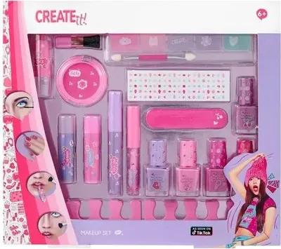 Zdjęcie produktu dla Create It! Neonowy i brokatowy zestaw do makijażu dla dzieci od 6 lat
