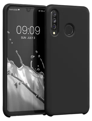 Produktbild von kwmobile Handyhülle für Huawei P30 Lite Hülle - Case Silikon - Kabelloses Laden - Schutzhülle Cover in Schwarz