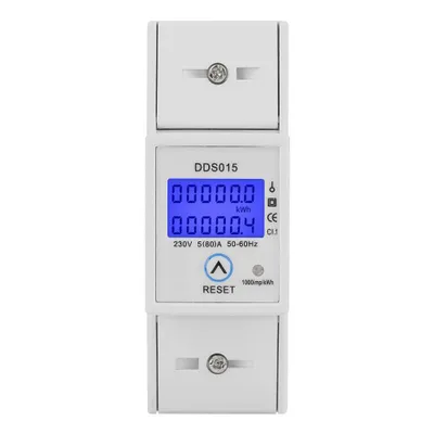 Produktbild von Jadeshay 5-80A 230V 50Hz Digitales LCD-Einphasen-Energiemessgerät Wattmeter DIN-Schienenmontage DDS015