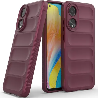 Produktbild von Handyhülle für Oppo A78 4G Weich TPU Silikon Stossfest Anti-rutsch Hülle bordeaux