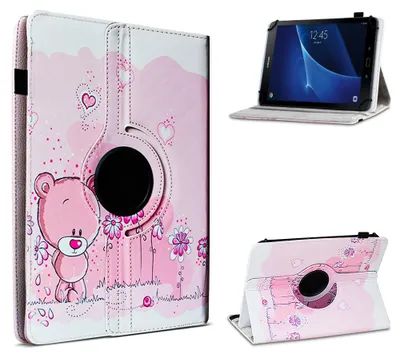 Produktbild von Schutzhülle für Samsung Galaxy Tab A6 10.1 2016 Tablet Hülle Tasche 360° DrehbarFarbe 360 Uni:Motiv 10