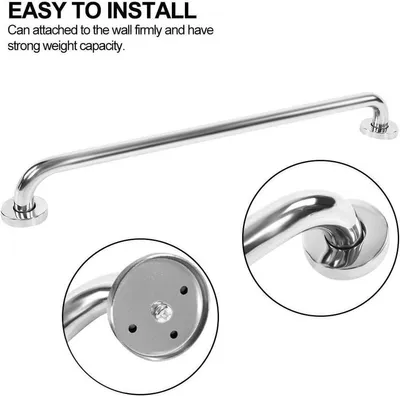 Dusche Haltegriff 60cm Dick Edelstahl Badezimmer - Sicherheits Handlauf für Bad Dusche Toilette