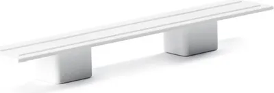 Produktbild von 3-Läufig Endkappen 2er SET weiß für Gardinenschiene  Vorhangsschiene 1 Stk.