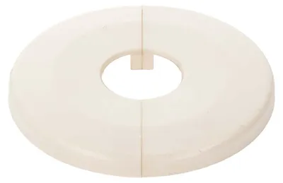 Produktbild von tecuro Scharnierrosette Ø 22 mm x Ø 65 mm x 6,5 mm - Kunststoff ABS weiß