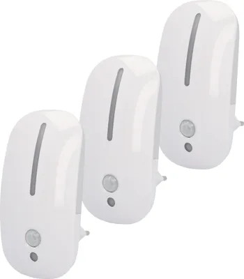 Produktbild von 3er-Set LED-Nachtlicht m BWM & Dämmerungssensor