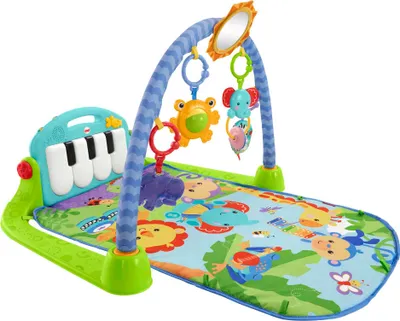 Zdjęcie produktu dla Fisher-Price HBB73, Siłownia dla niemowląt, Drążek na zabawki, Brzmienie, Tkanina, Plastik, Wielobarwny