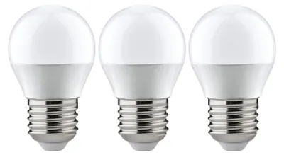 Productafbeelding van 3 x Paulmann LED P45 Tropfen 3,5W = 25W E27 matt 250lm warmweiß 2700K