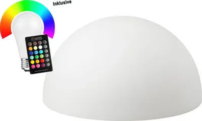 Produktbild von Gartenleuchte "Shining Sunrise" 50 inkl. LED RGB E27 + Fernbedienung Weiß