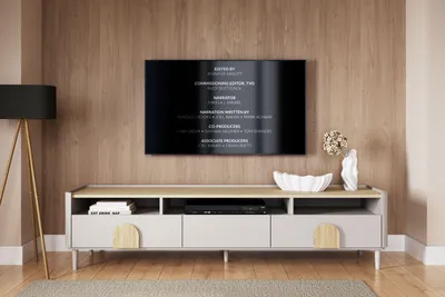 Zdjęcie produktu dla Szafka RTV 200 cm z szufladami na nóżkach kaszmir dąb olejowany dąb jasny