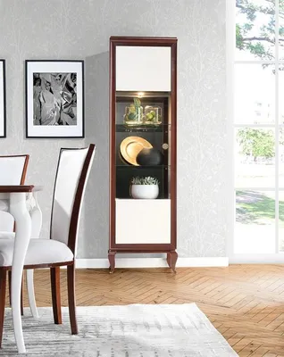 Produktbild von Eckvitrine Vitrinenschrank Vitrine Schrankvitrine Glasvitrine Schaukasten