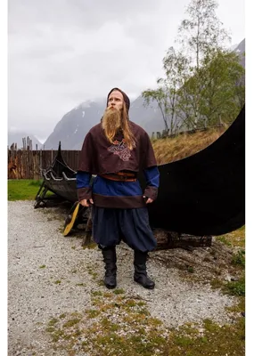 Produktbild von Wikinger Gugel aus Wolle "Bjomolf" Braun