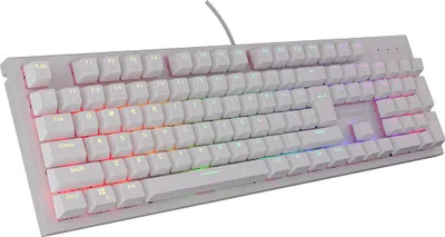 Zdjęcie produktu dla GENESIS Thor 303, Przewodowa, USB, Mechaniczna, QWERTY, RGB LED, Biały