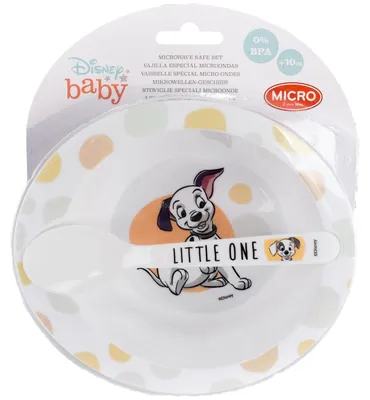 Image de Set de vaisselle pour micro-ondes Disney Baby avec motif dalmatien