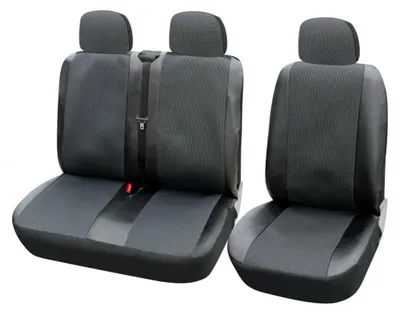 Zdjęcie produktu dla Zestaw 2+1 h, uniwersalnych pokrowców na przednie siedzenia, PREMIUM – do modeli Transit, Sprinter, Movano, Master, Crafter