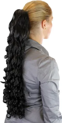 Produktbild von WIG ME UP Zopf, Locken, lang, schwarzbraun JL-3111-3