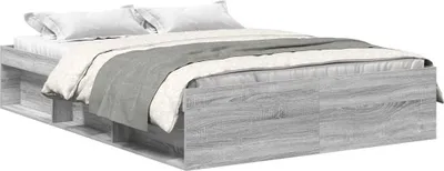 Produktbild von vidaXL Bettgestell Grau Sonoma 140x190 cm