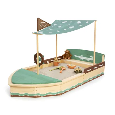 Produktbild von MUDDY BUDDY® Sandkasten "Jungle King" natur - salbei - mokka