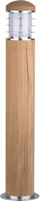 Produktbild von Elstead Poole Außen-Stehleuchte E27 67cm Rostfreier Stahl und Teakholz IP55