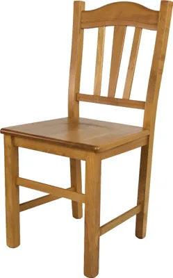 Produktbild von t m c s Tommychairs - Stuhl SILVANA für Küche und Esszimmer, robuste Struktur aus Buchenholz, in der Farbe Eichenholz lackiert und Sitzfläche aus Holz