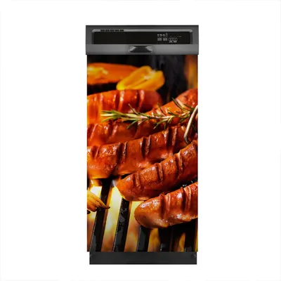 Produktbild von Magnete Dekorative 45x80 cm Küche Magnetmatte Spülmaschine - Gegrillte Wurst
