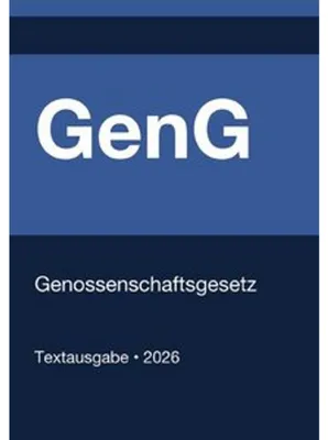 Produktbild von GenG - Genossenschaftsgesetz (Deutschland) 2026