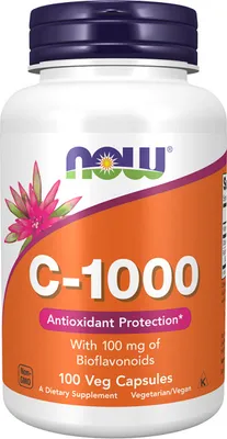 Produktbild von Vitamin C 1000 mg 100 Gemüsekapseln Now Foods