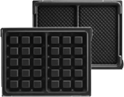 Produktbild von LAGRANGE 020 122, Waffelplatte, LAGRANGE, Tarti'Gaufres, Aluminium-Guss, Schwarz, 173 mm