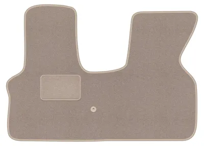 Image de Tapis avant en moquette pour Volkswagen Transporter T4 1992-2003 (utilitaire) – 2 pièces, beiges, sur mesure – Wielganizator LUX