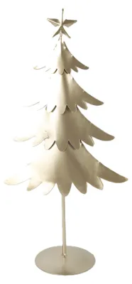 Produktbild von TrendLine Deko Tannenbaum Metall 20,5 x 10,5 x 42,5 cm champagner