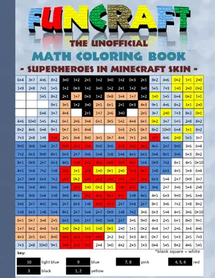 Produktbild von Funcraft - The unofficial Math Coloring Book: Superheroes in Minecraft Skin