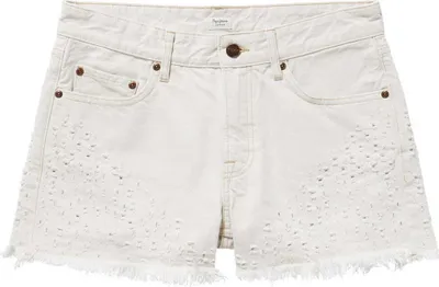 Produktbild von Pepe Jeans Mable Lazer Kurze Jeans Weiß 26 Frau Weiß 26