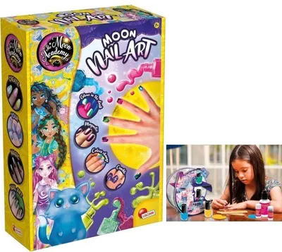 Obrázek produktu pro Sada na zdobení nehtů, THE MOON ACADEMY, DIY design nehtů, včetně lahviček, vzdělávací hračka, 8+ let