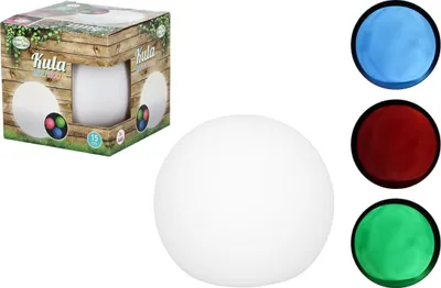Zdjęcie produktu dla kula świecąca multikolor 15cm 15x15x14cm