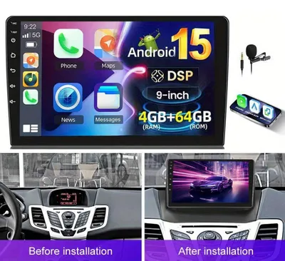 Produktbild von Android Autoradio – 1080P Touchscreen – Multimediasystem – Navigation – WLAN – Inklusive Kamera
