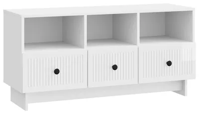 Produktbild von CLORIS TV-Schränk Hochglanz Weiß 102 x 34,5 x 50 cm Holzwerkstoff - TV-Schränke CC862