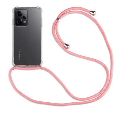Produktbild von Handykette für Xiaomi Redmi Note 12 Pro+ Handyhülle mit Band Hülle mit Kordel Rosa