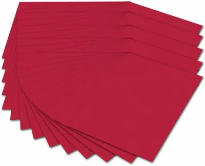 Produktbild von folia 614/50 20 - Fotokarton DIN A4, 300 g/qm, 50 Blatt, hochrot - zum Basteln und kreativen Gestalten von Karten, Fensterbildern und für Scrapbooking