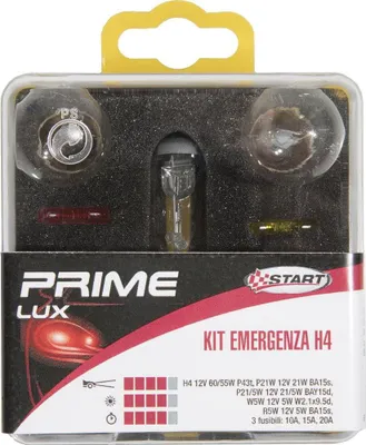 Produktbild von START H4 Halogen-Notfallset für 12-V-Autolichter, 5 Glühbirnen + 2 Sicherungen