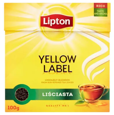 Immagine prodotto di Lipton Yellow Label Tè nero in foglie 100 g