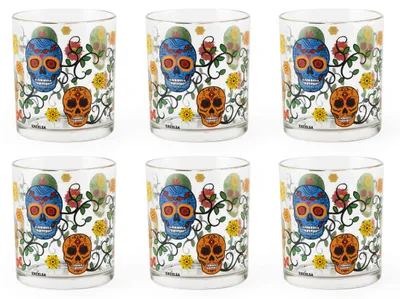 Zdjęcie produktu dla Excelsa zestaw 6 szklanek do wody Szklanka Calavera 25 cl kolorowa