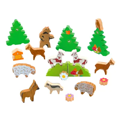 Produktbild von Jeujura - Moutain Animals Bauspiele, Mehrfarbig (J8271)