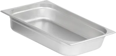 Produktbild von Mahlzeit GN Behälter 1/1, Höhe 100 mm, Edelstahl Gastronomiebehälter, Geeignet für Chafing Dishes