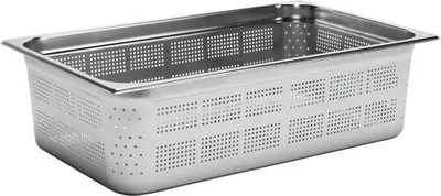 Zdjęcie produktu dla Pojemnik GN Gastro M ze stali nierdzewnej 150 mm GN1/1 perforowany