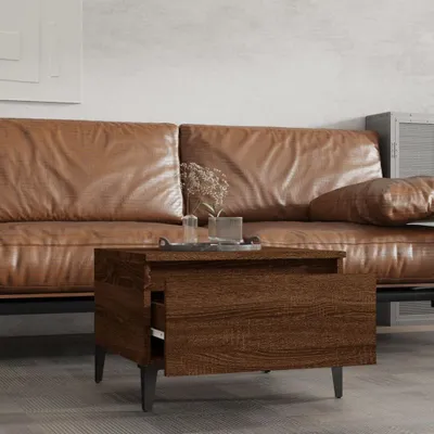 Produktbild von The Living Store Beistelltisch Braun Eichen-Optik 50x46x35 cm Holzwerkstoff