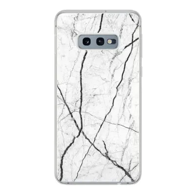 Produktbild von MuchoWow® Handyhülle Schutzhülle Hülle für Samsung Galaxy S10e Marmor - Schwarz - Weiß Silikon Softcase Handy Hülle - Handy