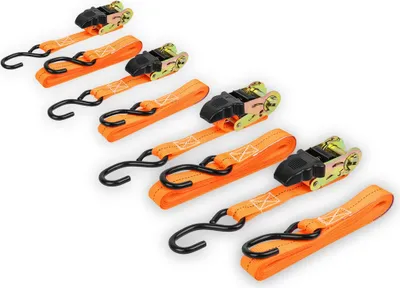 Produktbild von LAS Spanngurt-Set, 4x Spanngurte mit 5m länge und 250 kg Zurrkraft