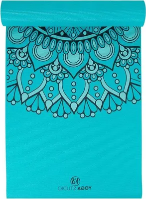 Produktbild von Famanu Yogamat Mandala-Design - 183 cm x 61 cm, 6 mm, rutschfest und reißfest