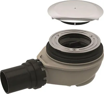 Produktbild von GEBERIT Duschtassenablauf Ø 90 mm - Mit Ablaufdeckel - Wasserabfluss 50 mm - 150.551.21.1