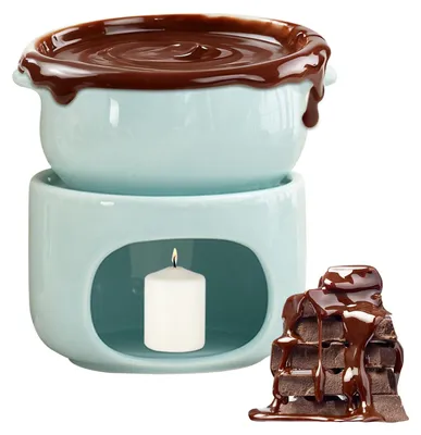 Productafbeelding van Ceramische Fondue Set met Mokken en Vorken